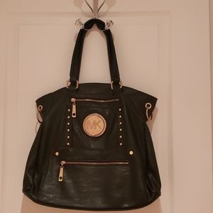 Black leather Michael kors